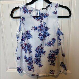 19 Cooper Floral Sleeveless Blouse - Blue and Pink